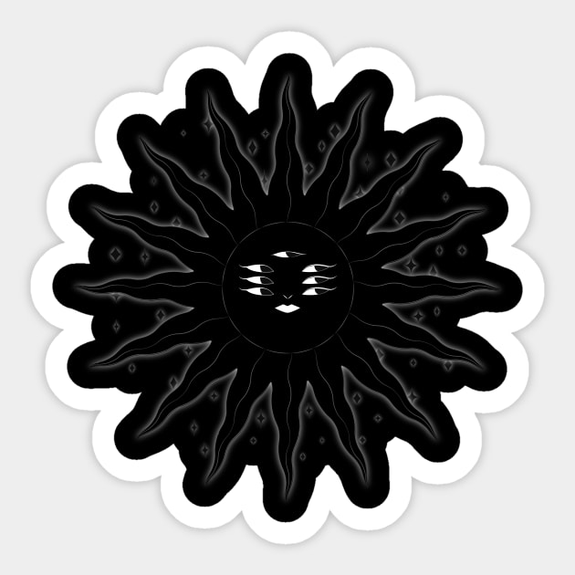 Seven Eyed Sun V2 Sticker by SpitComet